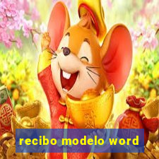 recibo modelo word